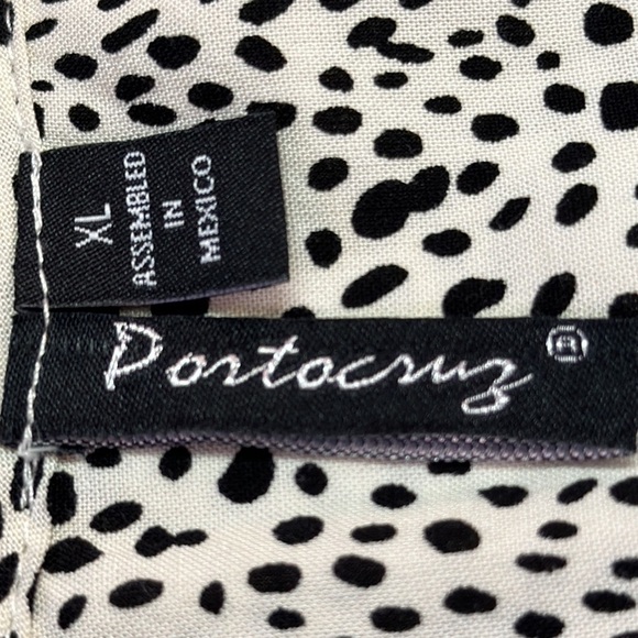 Portocruz Cheetah Sleeveless Button up Rayon Shift Swim Cover-up Beach Dress XL - Picture 6 of 9